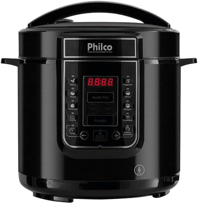 Panela de Pressão Elétrica Philco Digital 6L PPP01P