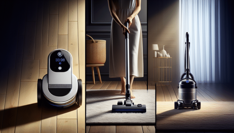 Comparativo entre os três tipos de aspirador de pó: robô, vertical e tradicional.