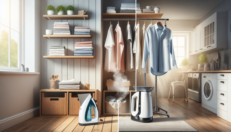 Comparativo visual entre vaporizador portátil de mão e vaporizador vertical de chão.