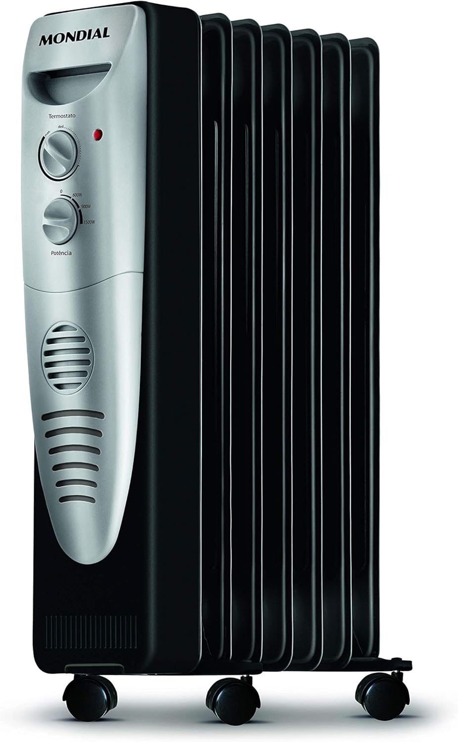Mondial Aquecedor a Óleo A-06 1500W 110V Preto/Prata