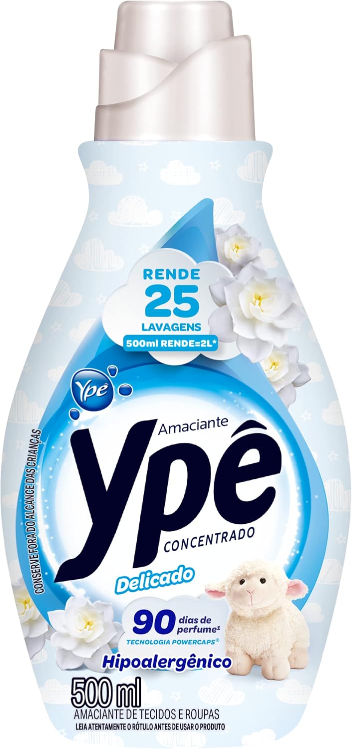 Amaciante de Roupas Concentrado Delicado Ypê 500ml