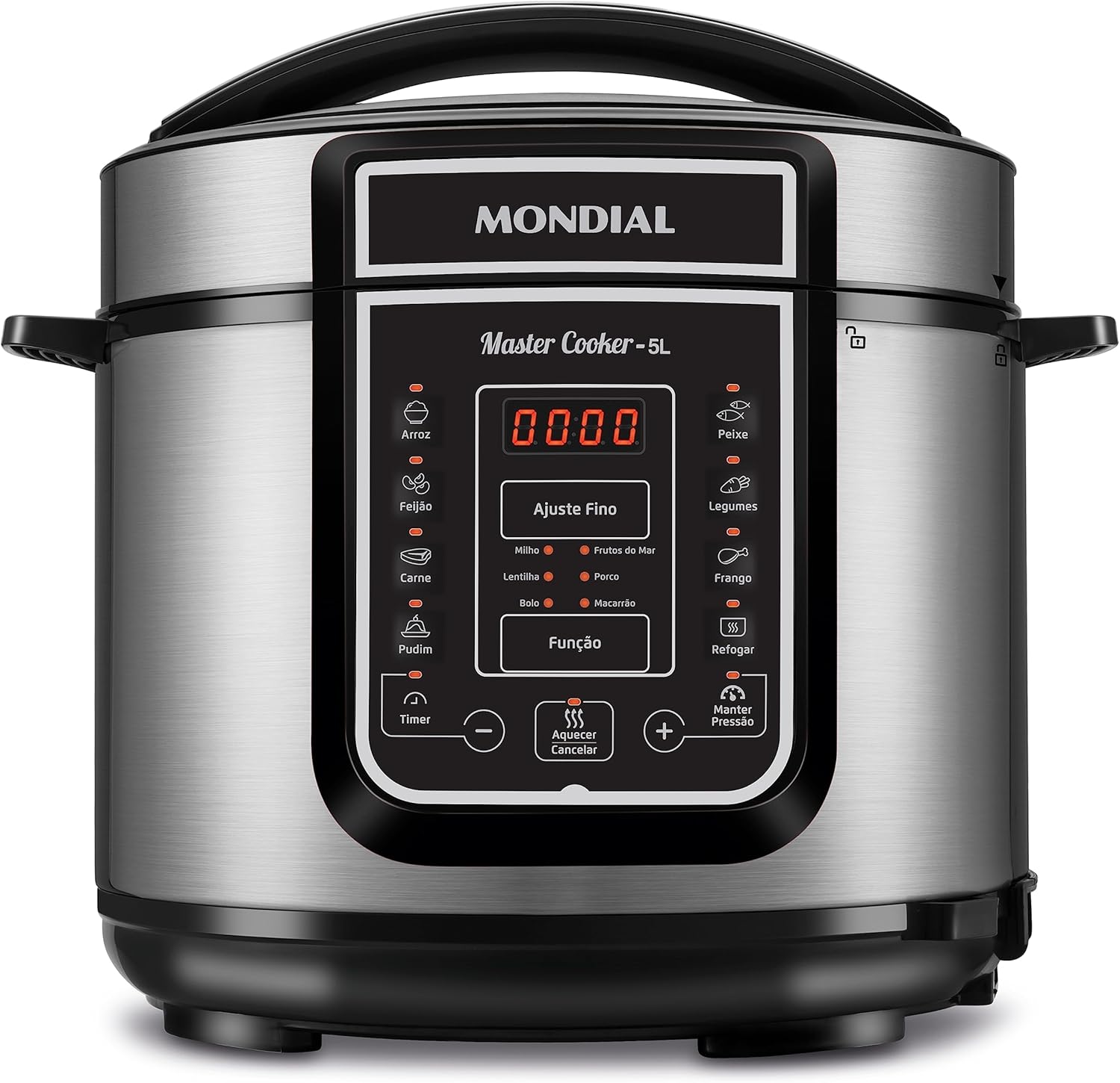 Mondial Panela de Pressão Elétrica Digital 5L Preto/Inox