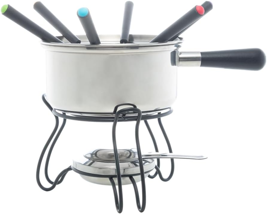 Aparelho Fondue 10pc Aço Inox Tradicional