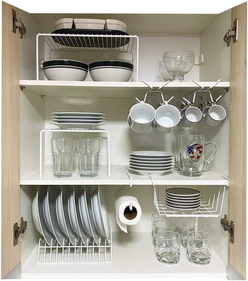 Kit Organizador Armário Cozinha Prateleira Aramado