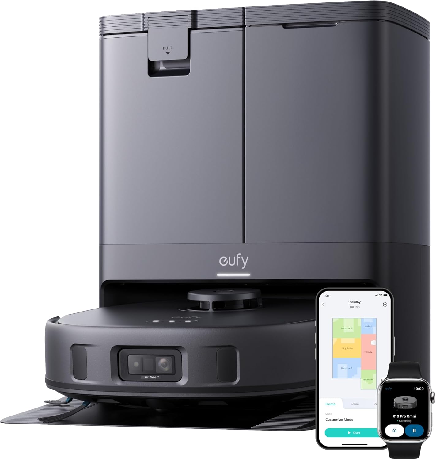 Eufy X10 Pro Robô Aspirador LiDAR + Mop
