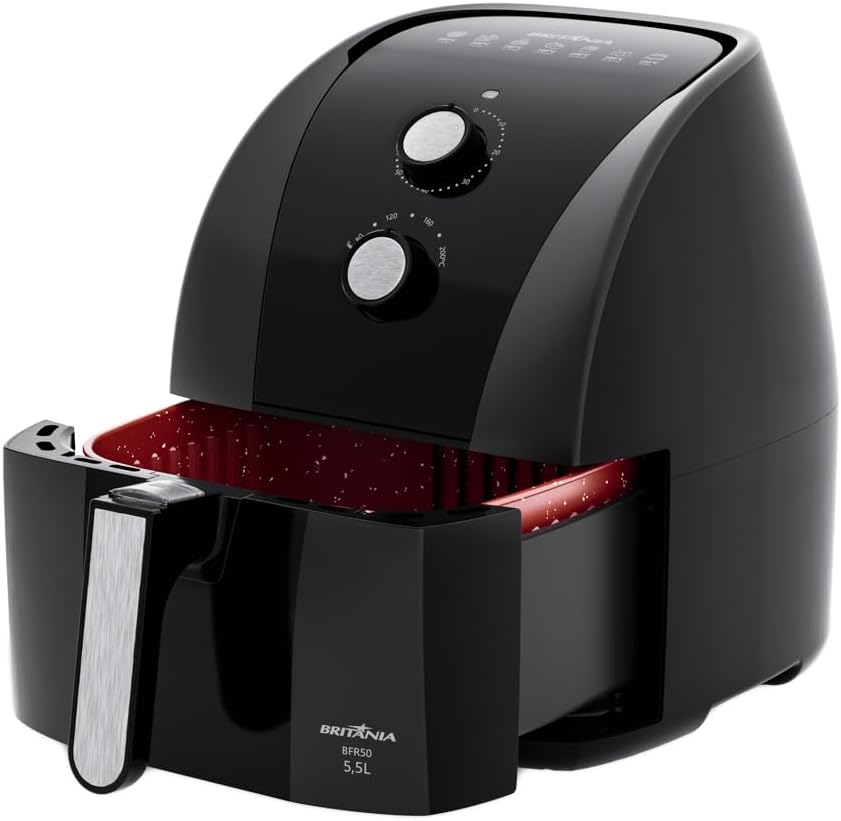 Britânia Air Fryer 5,5L 1500W BFR50 Redstone 220V