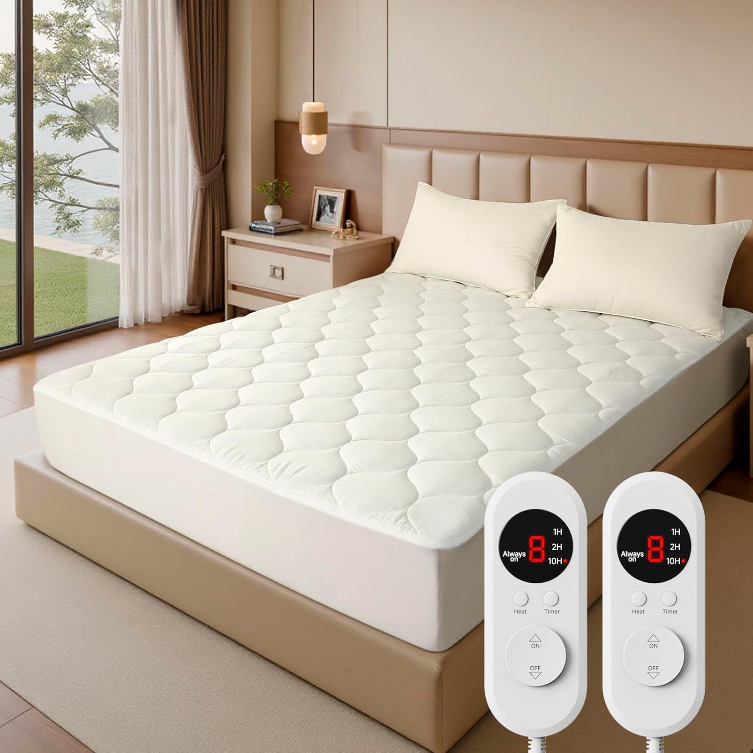 Colchão Aquecido Queen Size com 8 Configurações