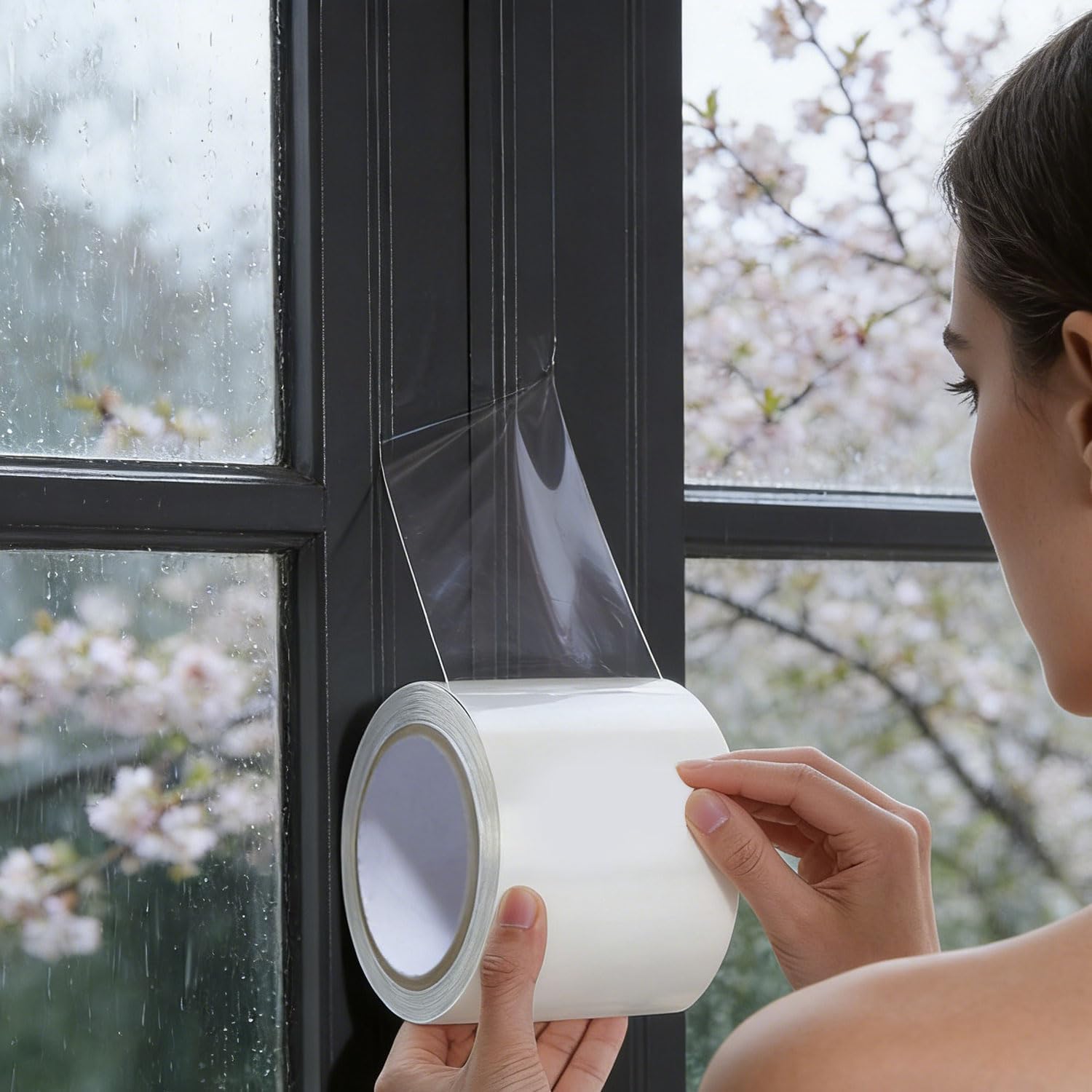 Fita de Vedação Janela 5cm x 5,5m EVA Transparente