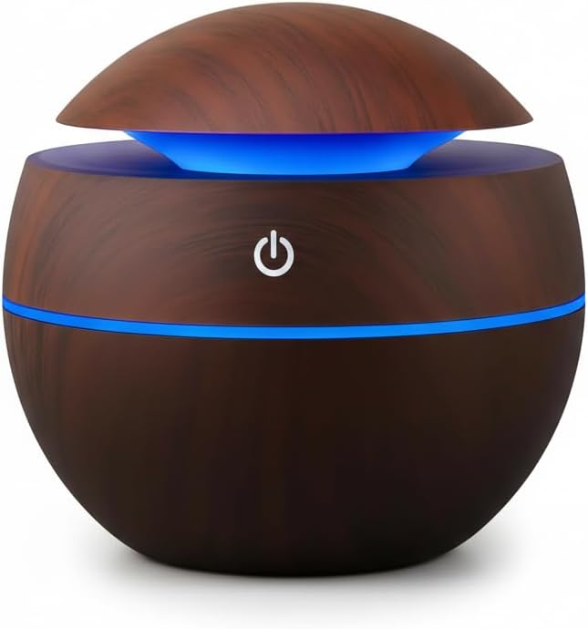 Umidificador de Ar Bolinha Ultrassônico Portátil com LED