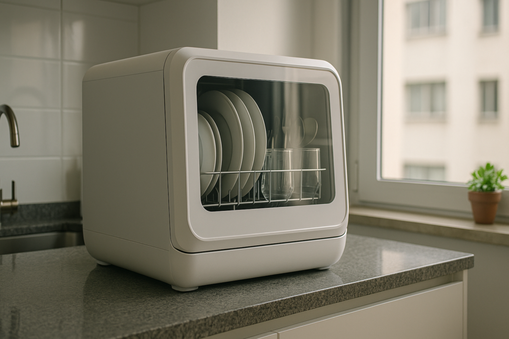 Lava loucas portatil em bancada cozinha