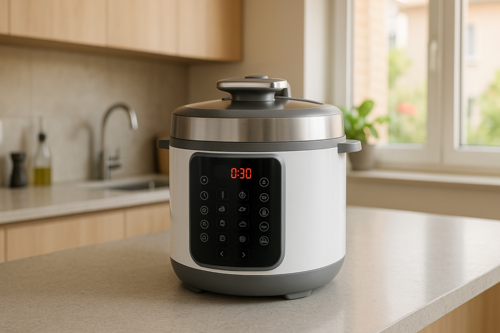 Panela de pressão Electrolux digital silenciosa em bancada