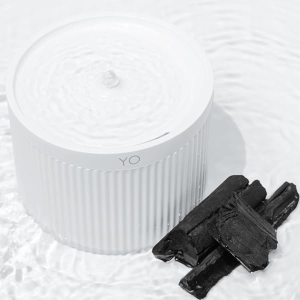 Fonte de Água YO para pets com filtro de carvão ativado