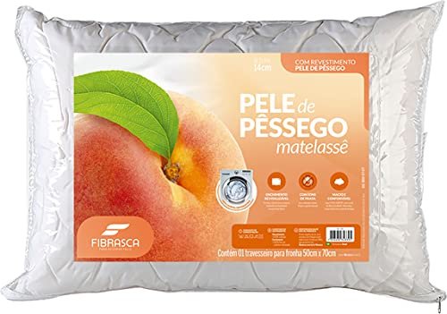 Travesseiro Fibrasca de fibra siliconizada lavável 50x70 antialérgico
