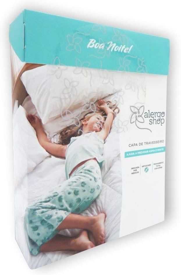 Capa de travesseiro antiácaro Super Soft 50x70 com barreira contra ácaros