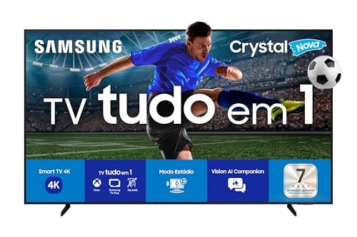 Smart TV Samsung 43 polegadas Crystal UHD 4K U8100F com sistema Tizen