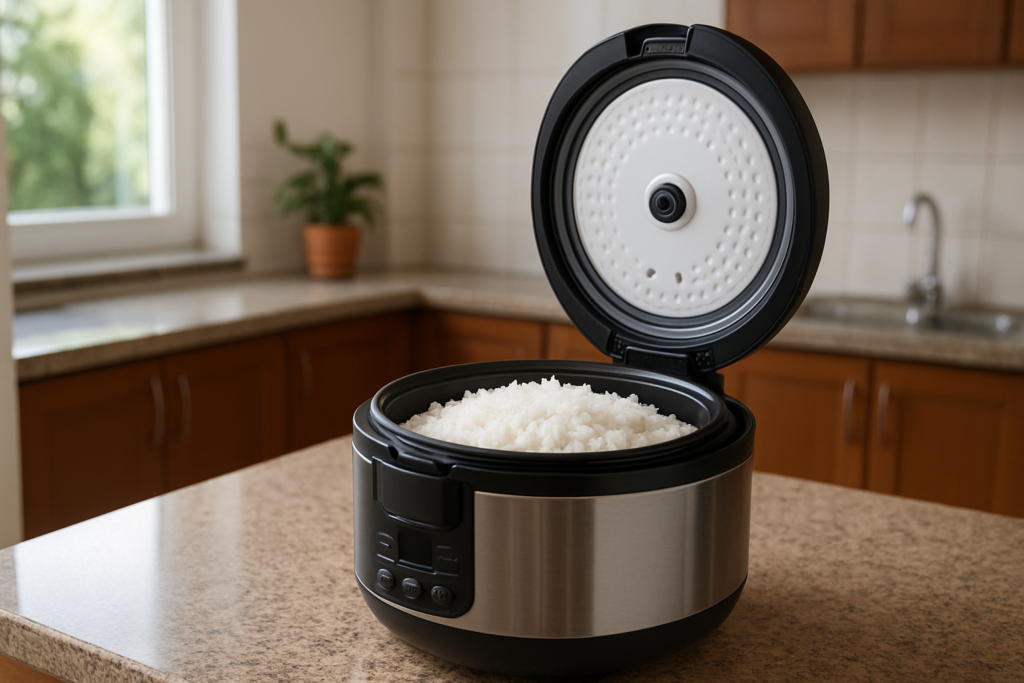 Panela de arroz eletrica com arroz soltinho